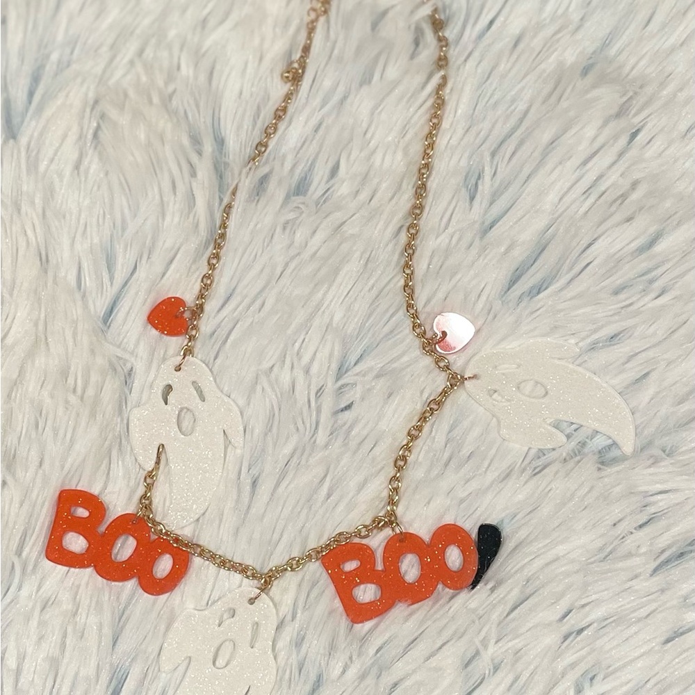 Boo ghost necklace